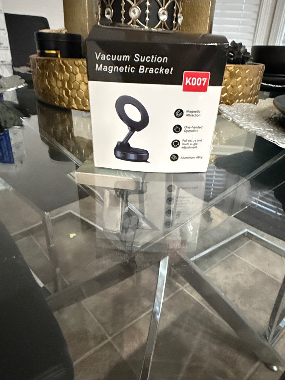 K007 Vacuum Suction Magnetic Bracket - Black